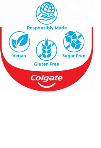 COLGATE Responsibly Made, Vegan, Gluten Free, Sugar Free trademark