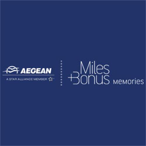 AEGEAN A STAR ALLIANCE MEMBER Miles +Bonus MeMOries trademark