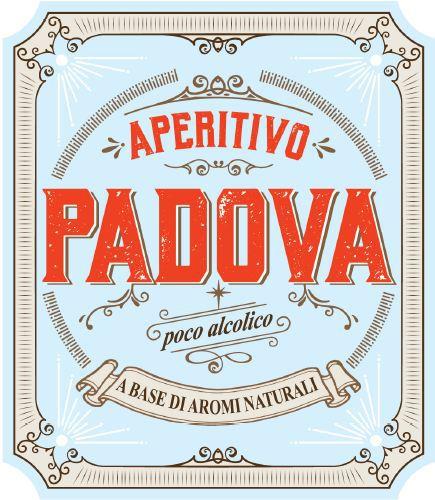 APERITIVO PADOVA poco alcolico a base di aromi naturali trademark