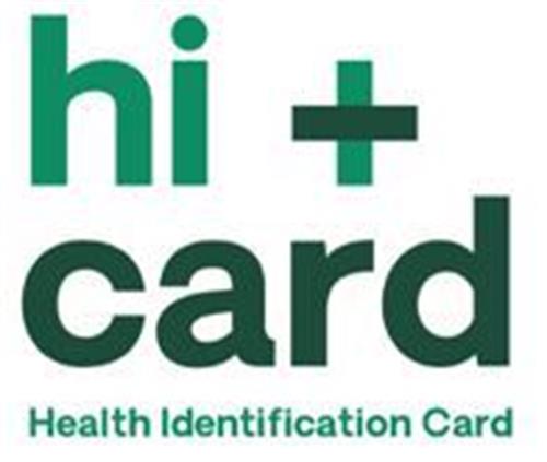 HI + CARD HEALTH IDENTIFICATION CARD trademark