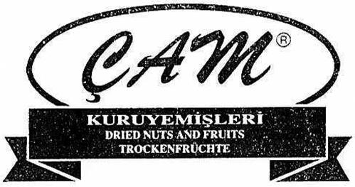 CAM KURUYEMISLERI DRIED NUTS AND FRUITS TROCKENFRÜCHTE trademark